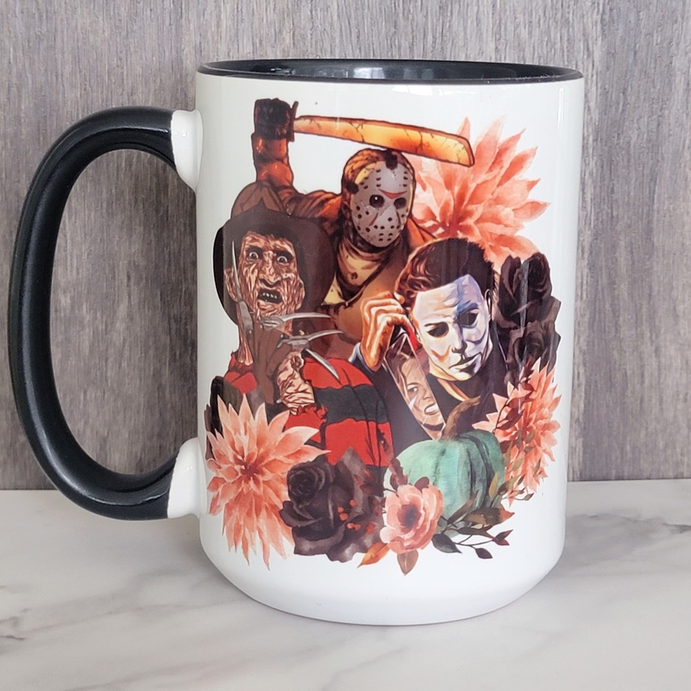 FLORAL HORROR CHARACTERS MUG